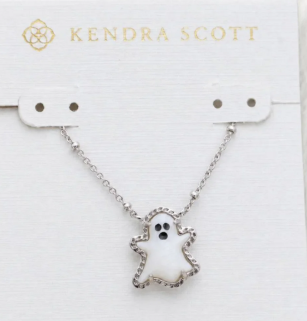 Kendra Scott Ghost Pendant Silver Necklace